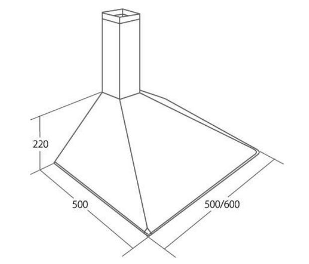 Каминная вытяжка Akpo Soft WK-5 50 белый Каминная вытяжка Akpo Soft WK-5 50 белый