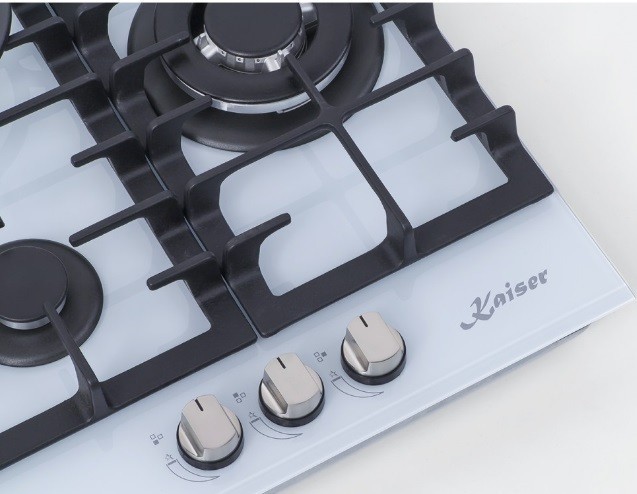 Встраиваемая газовая варочная панель Kaiser KCG 4380 W Turbo Встраиваемая газовая варочная панель Kaiser KCG 4380 W Turbo
