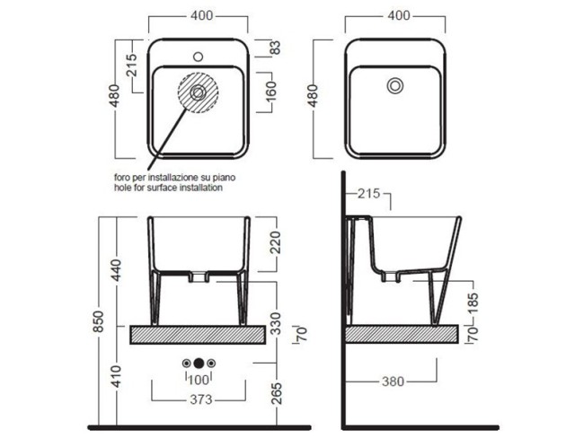 Раковина Hatria G-FULL (YXJF01)