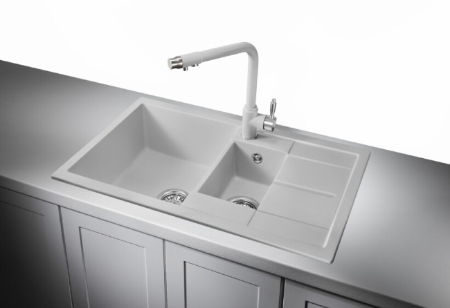 Кухонная мойка Kuppersberg Modena 60 NL 1,5B1D grey rock Кухонная мойка Kuppersberg Modena 60 NL 1,5B1D grey rock