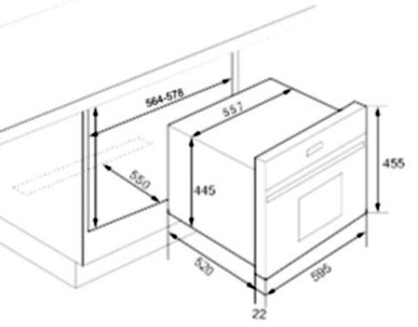 Встраиваемый электрический духовой шкаф Jacky's JO EI35MW Встраиваемый электрический духовой шкаф Jacky's JO EI35MW