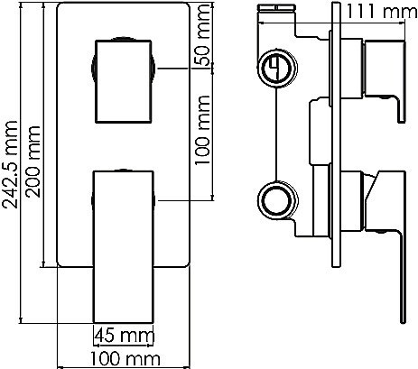 Смеситель для душа WasserKraft Abens 2071 Смеситель для душа WasserKraft Abens 2071