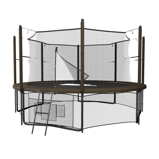 Батут Unix Line 10 ft inside black/brown