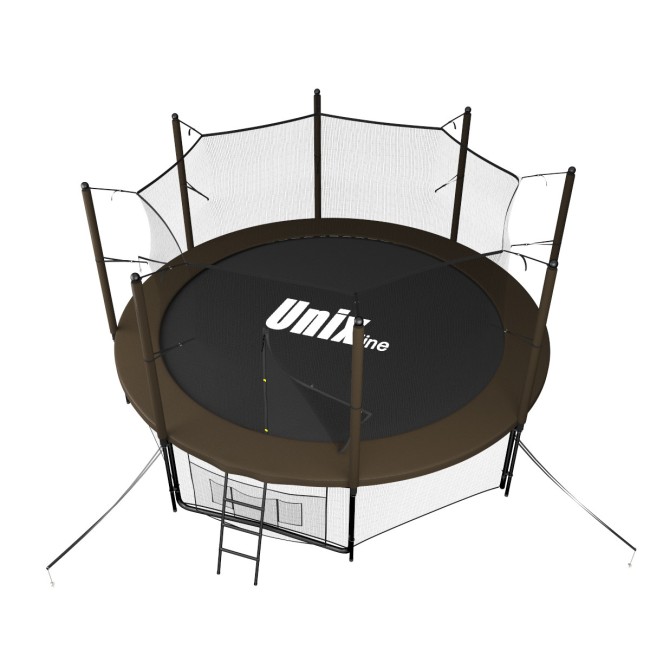 Батут Unix Line 10 ft inside black/brown