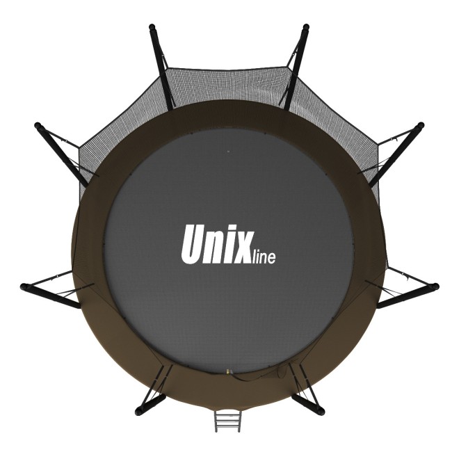 Батут Unix Line 10 ft inside black/brown