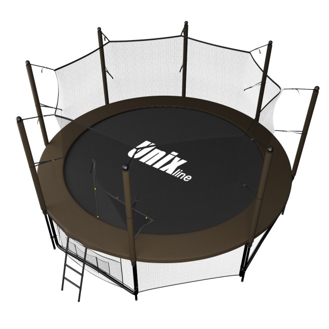 Батут Unix Line 10 ft inside black/brown