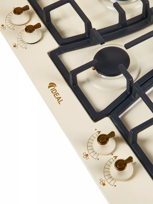 Встраиваемая газовая варочная панель Ideal 35227N молочный