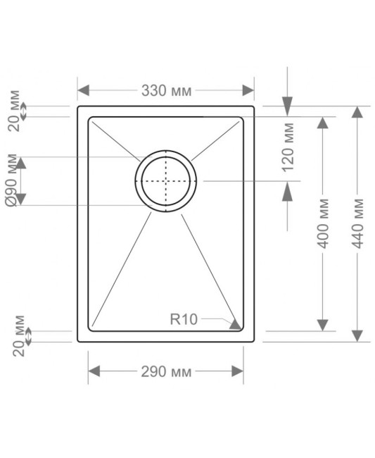 Кухонная мойка Seaman Eco Marino SME-330 (SME-330.A)