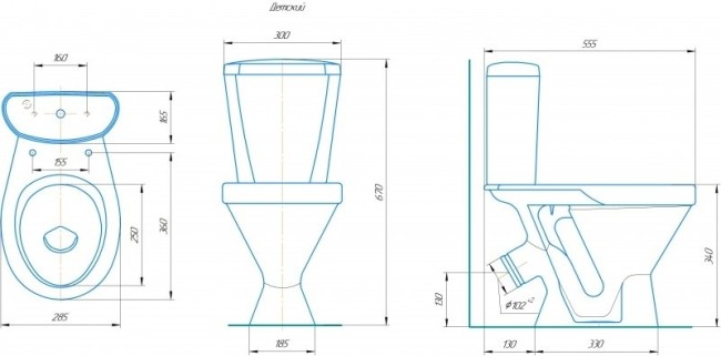 Унитаз-компакт Киров Детский ВнУнБ35