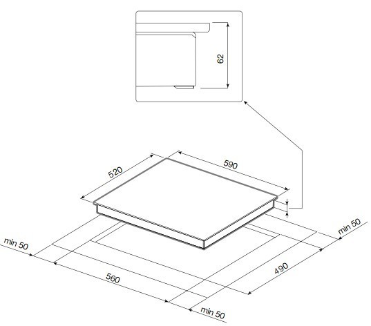 Встраиваемая индукционная варочная панель Graude IK 60.1 WF