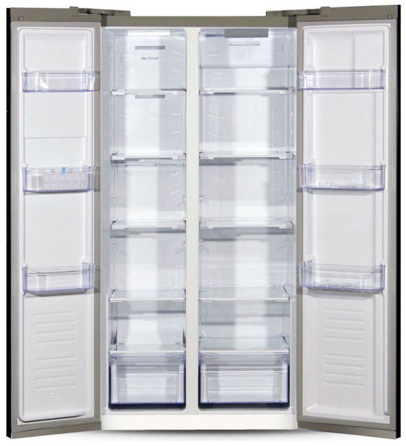 Холодильник Ginzzu NFK-462 стальной