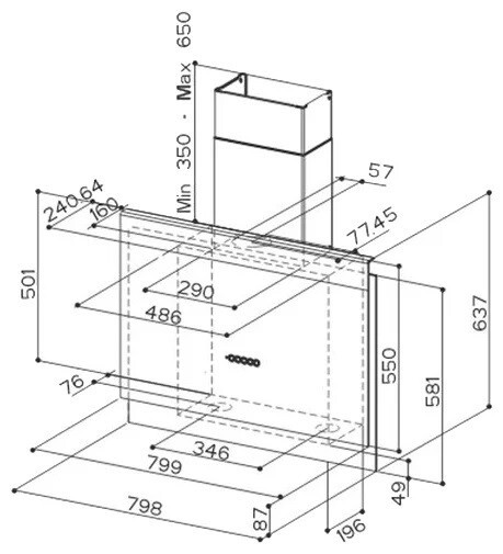 Каминная вытяжка Faber TALIKA CT A80