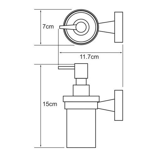 Дозатор жидкого мыла WasserKraft Isen K-4099