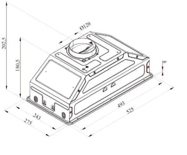 Встраиваемая вытяжка Darina Built in G605W Встраиваемая вытяжка Darina Built in G605W