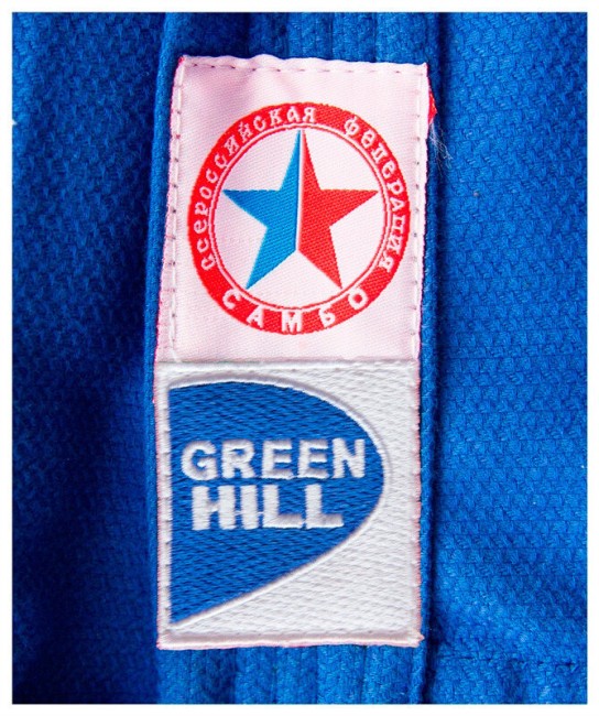 Куртка для самбо Green Hill JS-303 синий 6/190