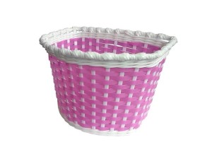 Велокорзина Stels 16" BS03 розовый/белый