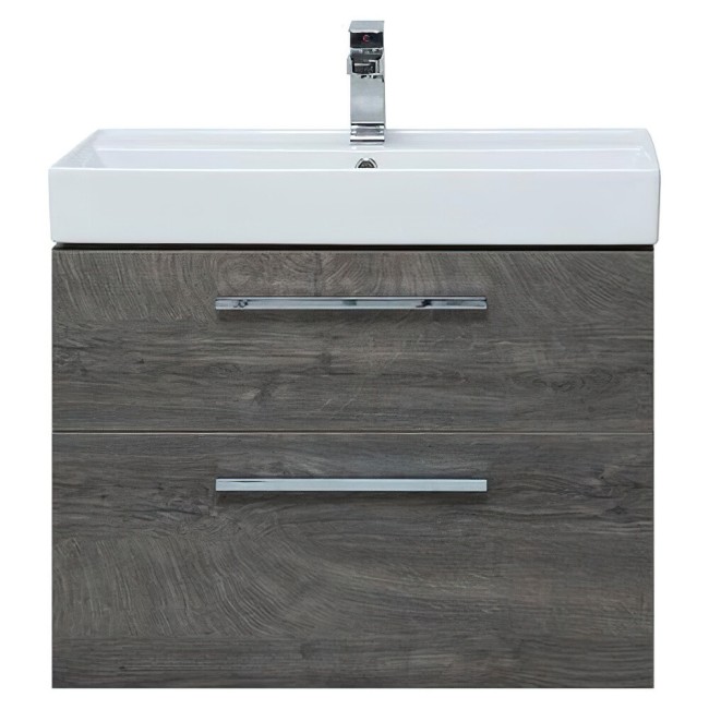 Тумба с раковиной Riho Nova 75 2 ящ. цв.дуб рошелье (245255)