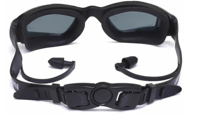 Очки для плавания Atemi N8600 силикон с берушами черный/серый Очки для плавания Atemi N8600 силикон с берушами черный/серый