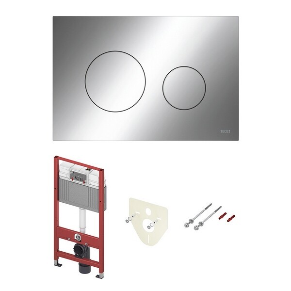 Готовое решение TECE с кнопкой 9240921 хром глянцевый (K440921)