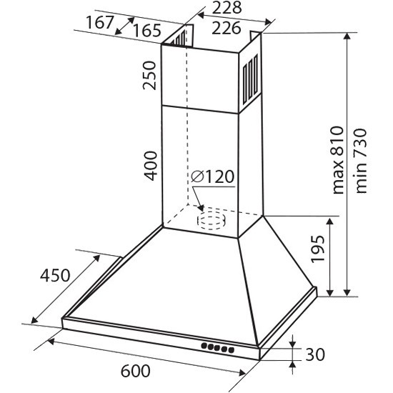 Каминная вытяжка Zigmund & Shtain K 139.6 S Каминная вытяжка Zigmund & Shtain K 139.6 S