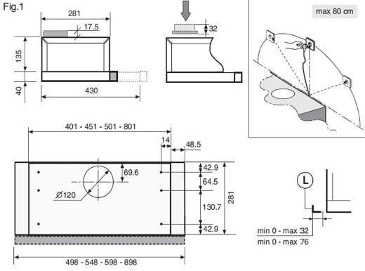 Встраиваемая вытяжка Zigmund & Shtain K 002.61 S