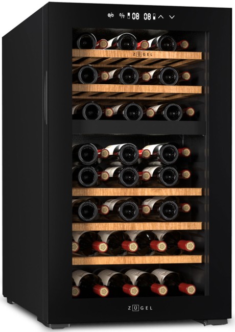 Винный шкаф Zugel ZCWF521DB черный