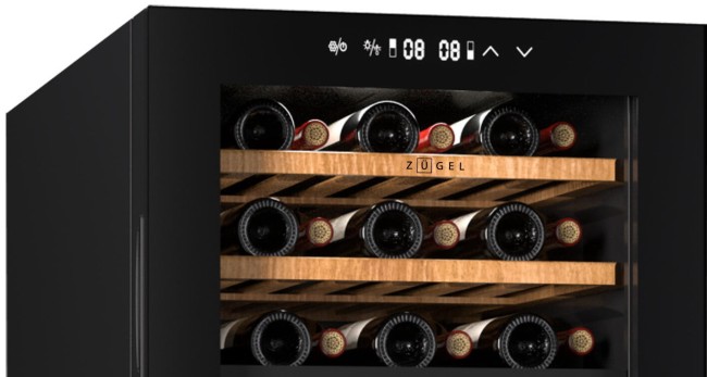 Винный шкаф Zugel ZCWF521DB черный