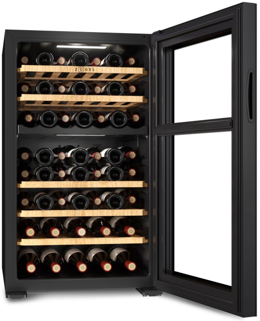 Винный шкаф Zugel ZCWF521DB черный