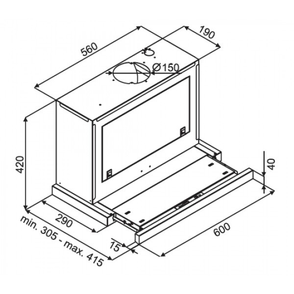 Встраиваемая вытяжка Kuppersberg Slimbox 60 X