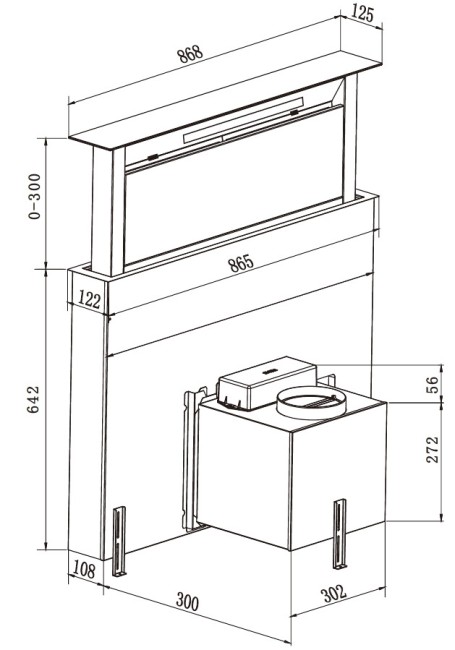 Встраиваемая вытяжка Weissgauff Down Draft 900 Touch Inverter black Встраиваемая вытяжка Weissgauff Down Draft 900 Touch Inverter black