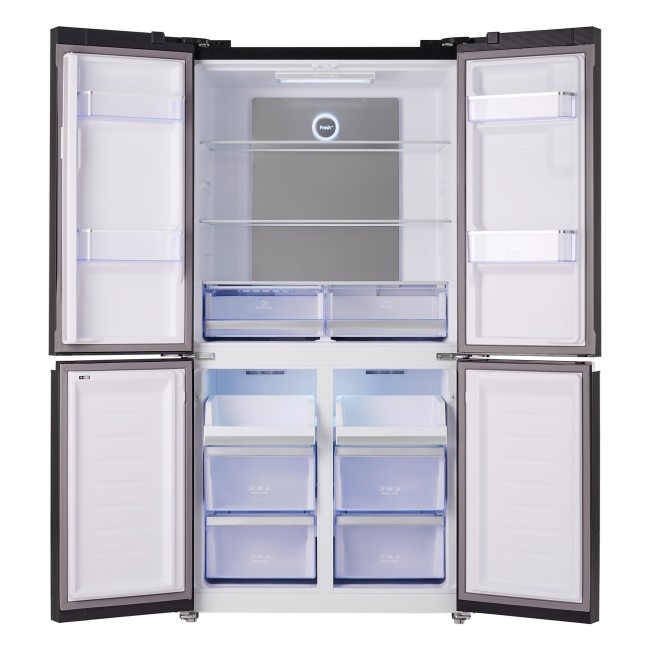 Холодильник Tesler RCD-545I BLACK GLASS