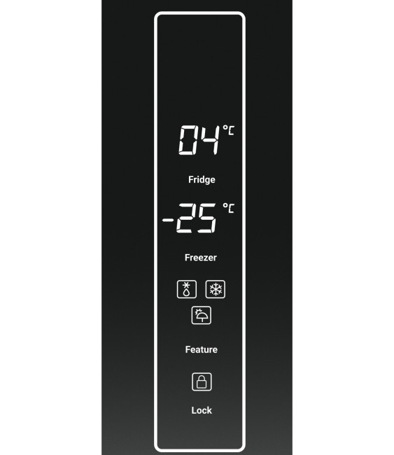 Холодильник Tesler RCD-545I BLACK GLASS