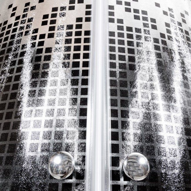 Душевая кабина Deto L 810 с гидромассажем и электрикой черный