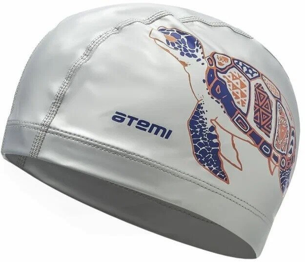 Шапочка для плавания Atemi PU305 серебро принт Шапочка для плавания Atemi PU305 серебро принт
