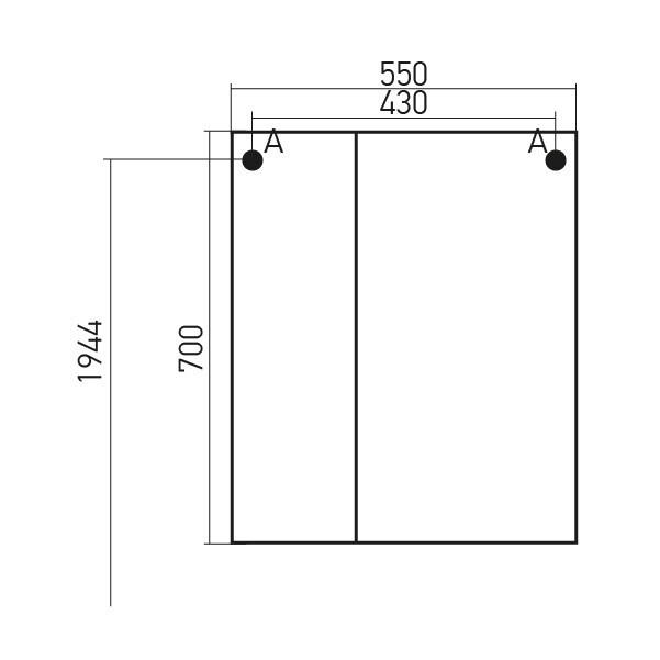 Зеркало-шкаф Mixline Вилена-55 (534978)