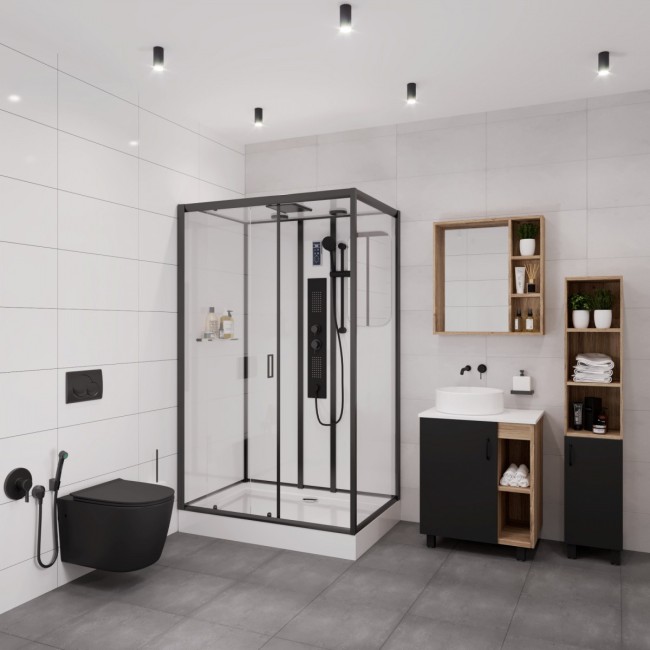 Душевая кабина Niagara NG-6912-01GQL black