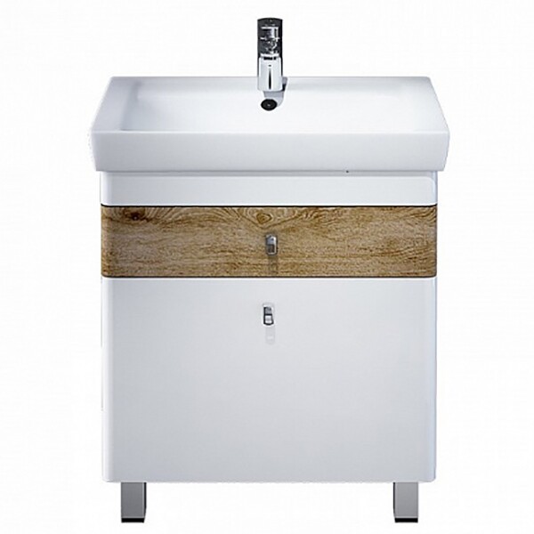 Тумба с раковиной Iddis Carlow 70 (CAR70W2i95K) белый/дерево Тумба с раковиной Iddis Carlow 70 (CAR70W2i95K) белый/дерево
