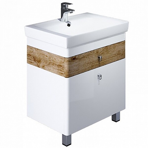 Тумба с раковиной Iddis Carlow 70 (CAR70W2i95K) белый/дерево Тумба с раковиной Iddis Carlow 70 (CAR70W2i95K) белый/дерево