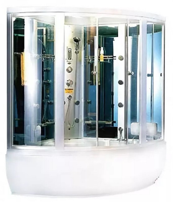 Душевая кабина с ванной Appollo GUCI-856 белый Душевая кабина с ванной Appollo GUCI-856 белый