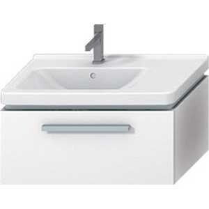 Jika Cubito шкафчик с ящиком под ассиметр. раковину 75 см 8.1242 с отв., правую, с ручкой, белый (50