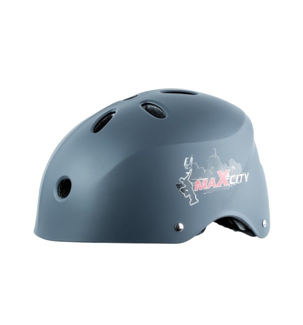 Шлем для роллеров MaxCity COOL серый (M)