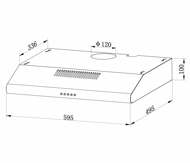 Вытяжка Hebermann HBUH 60.1 W