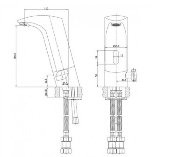 Смеситель для раковины Kaiser Sensor 38011