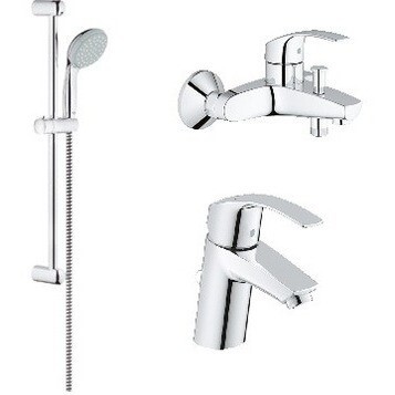 Комплект смесителей Grohe Eurosmart хром (124446)