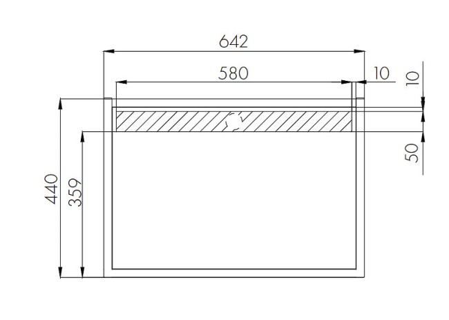 Столешница Aquaton Лофт Фабрик 60 дуб эндгрейн (1A242903LTDU0)