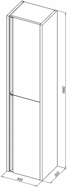 Пенал ALLEN BRAU FANTASY 40, cement grey matt (1.11007.CGM) Пенал ALLEN BRAU FANTASY 40, cement grey matt (1.11007.CGM)
