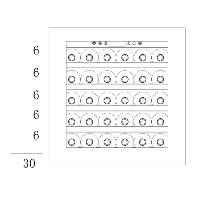 Встраиваемый винный шкаф Temptech OBI60SW Встраиваемый винный шкаф Temptech OBI60SW