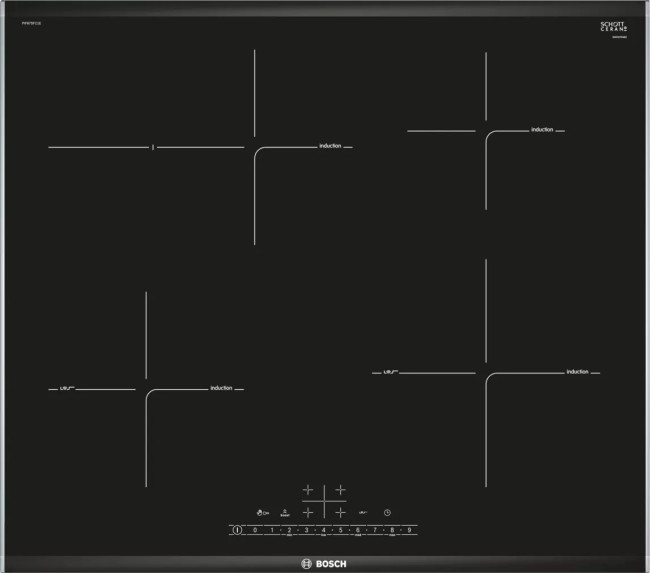Встраиваемая индукционная варочная панель Bosch Serie 6 PerfectFry PIF675FC1E Встраиваемая индукционная варочная панель Bosch Serie 6 PerfectFry PIF675FC1E