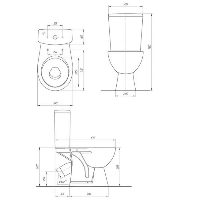 Унитз-компакт Киров УЮТ (ВнУнкС03) синий