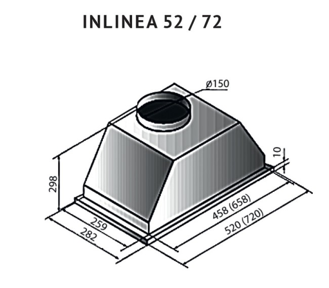 Встраиваемая вытяжка Kuppersberg Inlinea 52 Inox